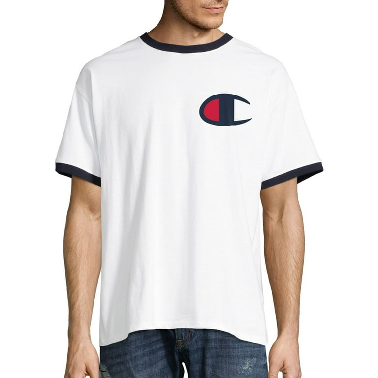Champion men's classic jersey ringer tee hotsell
