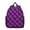 Purple and Black, variant on Purple and Black Checkered Pattern Backpack for School, Cute School Bag with Adjustable Shoulder Straps and Padded Back, 13.8"x11.4"x6"