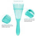 thumbnail image 3 of 2 Pieces Detangling Brush for Afro America/African Hair Textured 3a to 4c Kinky Wavy/Curly/Coily/Wet/Dry/Oil/Thick/Long Hair, Knots Detangler Easy to Clean (Black, Green), 3 of 4