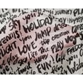 thumbnail image 5 of oneOone Silk Tabby White Fabric Text Craft Projects Decor Fabric Printed By The Yard 42 Inch Wide-BD, 5 of 5
