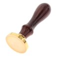 thumbnail image 3 of figatia Copper Seal Waim Seal Stamp Wooden Handle Without Pattern 04 Patternless 04, 3 of 8