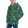 thumbnail image 2 of Lsque Pineapple And Cactus Patten Youth Hoodie Sweatshirt Pullover with Kangaroo Pocket Boys and Girls Hoodie Warm Hoodie for Kids-Small, 2 of 6