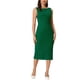 thumbnail image 2 of Vestido formal midi sin mangas de cuello barco para mujer Inspire Chic verde oscuro XL, 2 of 5