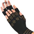 thumbnail image 4 of Guardurnaity Alivie la artritis con guantes para terapia de artritis, convenientes para trabajar, reviva el dolor, guantes de compresión guantes y mitones punto de oro negro, 4 of 6