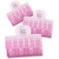 thumbnail image 1 of Rizadores de pelo SelfGrip de nailon con pinzas de plástico, color rosa, tamaño grande., 1 of 5