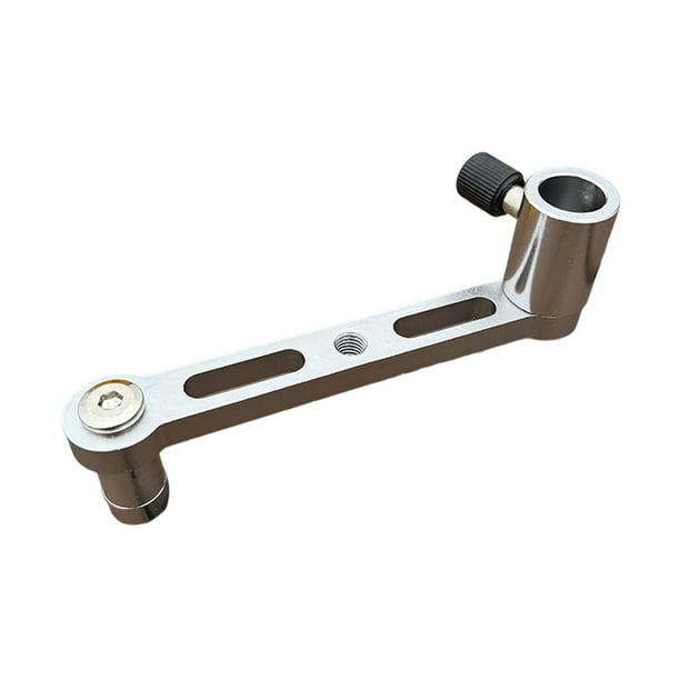 Caja de pesca de aleación de aluminio con soporte de extensión, equipo portátil y ajustable. Gris