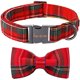 thumbnail image 1 of Collar de estilo único con patas navideñas para perros y gatos con lazo para mascotas, 1 of 6