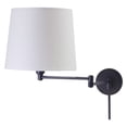 thumbnail image 2 of House Of Troy TH725-PN Town House Collection Swing-Arm Wall Lamp, Polished Nickel with Off-White Linen Hardback Shade, 2 of 2