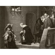 Thomas Wentworth - 1st Earl of Strafford 1593 To 1641 On His Way To Execution Stafford Is Blessed by Archbishop Laud From The National & Domestic History of England by William Aubrey