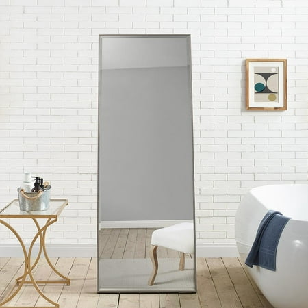 Silver Decor - Modern Floor Mirror Silver 66
