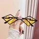 thumbnail image 4 of Monturas de Metal, gafas de sol sin montura con forma de corazón, gafas de sol Steampunk de marca de lujo para mujer y hombre, gafas de sol con gradiente de Hip Hop, gafas UV400, 4 of 5