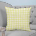 thumbnail image 4 of Pillow Covers 20x20 Set of 2, Yellow Checkered Square Throw Pillow Covers for Couch/Sofa/Living Room, Farmhouse Plaid Buffalo Elegant Decorative Soft Pillowcases for Couch Throw Pillows, 4 of 7