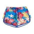 thumbnail image 2 of NordicNest Women's Floral Print Swim Shorts, Quick-Dry Bikini Bottoms with Pockets, Elastic Waist Swim Trunks for Beach Vacations, Womens Swimsuits Blue XL, 2 of 7