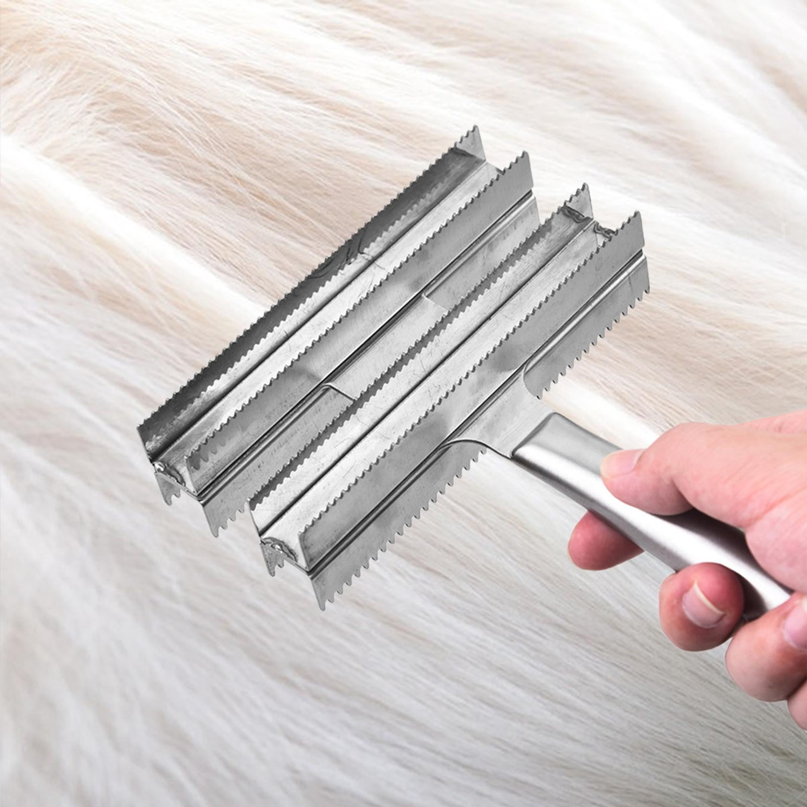figatia Horse Hair Comb Rake Deshedding Brush Double Sided Shedding Blade Curry Combo Scrapers Pet Rake Comb Brush Cats Cattle