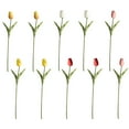 thumbnail image 1 of 10 Uds. De tulipanes falsos de PU, ramo de flores artificiales de tacto Real para decoración de boda, oficina en casa, 1 of 5