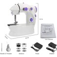 thumbnail image 2 of Mikewe Mini Portable Sewing Machine with Foot Pedal and Double Thread, 2 of 8