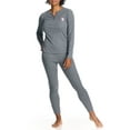 thumbnail image 2 of U.S. Polo Assn. Women's Ribbed Henley Long Underwear Thermal Set, 2-Piece Set, Sizes S-3X, 2 of 10