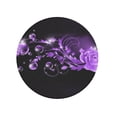 thumbnail image 7 of Circular Drink Coasters Set Purple Rose Pattern Beautiful Home Decor Diatomite Heat-Resistant Diatomite Protect Table Countertop, 7 of 7