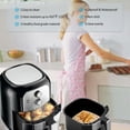 thumbnail image 4 of Forros de papel pergamino Air Fryer DNSSY, 200 unidades, 22 cm cuadrados, 4 of 5
