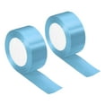 thumbnail image 1 of Unique Bargains 1.5 Inch Wide 24 Yards Satin Ribbon, 2 Pack Double Face Solid Crafts Roll for Party Home DIY Wrapping Decoration, Lake Blue, 1 of 6
