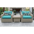 thumbnail image 2 of Coast 3 Piece Outdoor Wicker Patio Furniture Set 03a in Aruba, 2 of 2