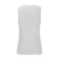 thumbnail image 4 of FNFYFH Mens Shirts Mens Tank Tops White, Fashion Men Casual Color Casual Fitness Sportswear Round-Neck Tank Top, 4 of 6
