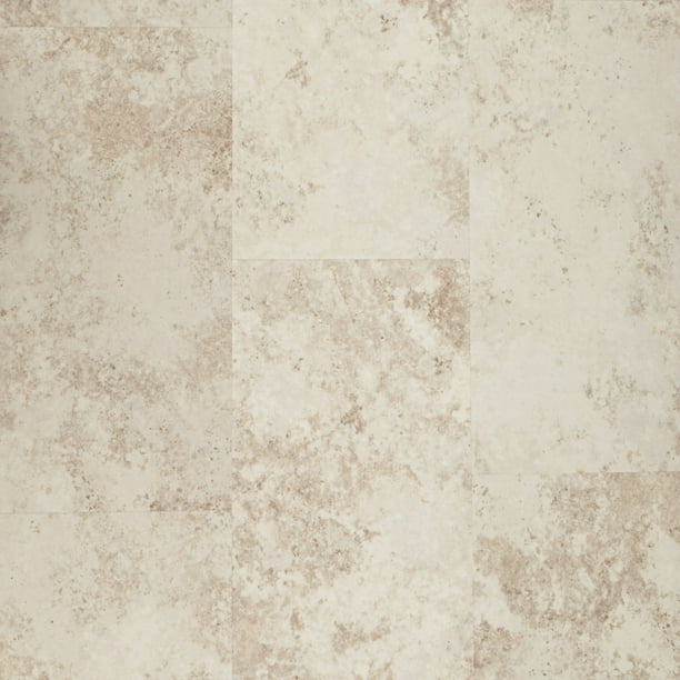Mohawk Waterproof Vinyl Tile Flooring with Scratch Resistance in Beige