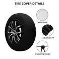 thumbnail image 4 of Rv Spare Tire Cover 14 inch - flower Tower bike Tire Covers for Trailers, Adjustable Camper Spare Tire Cover, 4 of 7