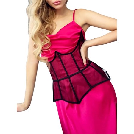 

Sunisery Women Sexy Corset Tops Sexy Slim Fit Strapless Boned Bustier Push Up Bandeau Sexy Elegant Night Out Club Streetwear