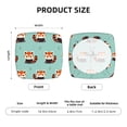 thumbnail image 6 of Lsque Fox Printed Square Couch Cushion Covers, Floral Sofa Cushion Covers Replacement, Stretch Couch Covers for Couch-16.9in, 6 of 9