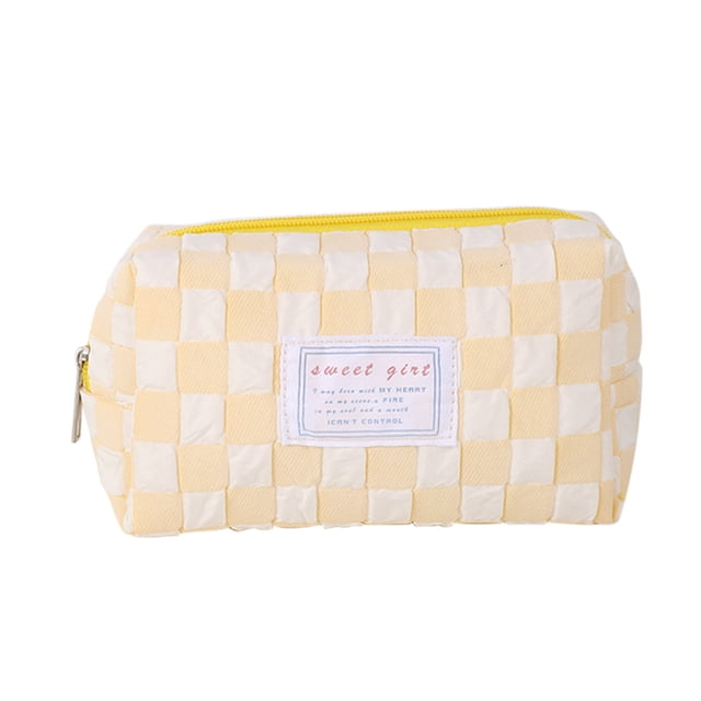 Yhmxh Estuche para lápices con marco de tablero de ajedrez japonés Ins Wind, caja de papelería de gran valor para niñas, estuche de lápices de gran capacidad para estudiantes de secundaria.