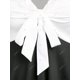 thumbnail image 4 of Tank Top con Ribete Anudado en Talla Extra de Dos Tonos Rosegal Camisetas sin mangas de talla grande, 4 of 5