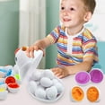thumbnail image 4 of MesaSe Easter Matching Eggs Chicken Toy Push & Pull Chicken Box Creative Montessori Gift For Toddler, 4 of 10