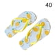 thumbnail image 1 of Chanclas para mujer, sandalias antideslizantes con punta abierta para baño, playa, piscina, fiesta, verano, sandalias frescas, amarillo, talla 40 1 par Scienceny AP1246-13, 1 of 7