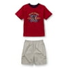 Faded Glory - Boys' 2 Piece Half-Pipe Competition Tee and Shorts Set