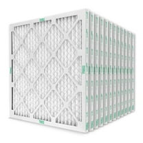 10x10x1 MERV 8 Pleated AC Furnace Air Filters. Case of 12. Actual Size: 9-1/2 x 9-1/2 x 3/4
