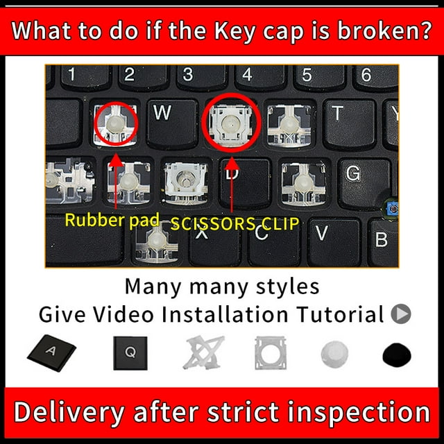 Keycap Key Cap And Hinge For ASUS ACER HP DELL IBM lenovo Xiaomi HUAWEI Samsung MSI LG Haier Apple HASEE SONY Keyboard 2 Keycap and Hinge