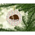 thumbnail image 2 of Coypu Nutria River Rat Christmas Ceramic Ornament 2.8 in x 2.8 in, 2 of 3