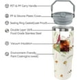 thumbnail image 2 of Frog Tumbler with Straw 30oz Insulated Mushroom Tumbler with Lid Cute Mugs Cup with Handle Frog Gifts for Women, 2 of 6