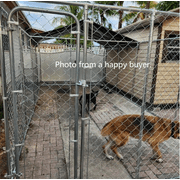 Chicken Coop Outlet Chain Link Backyard Dog Kennel, X-Large, 240L