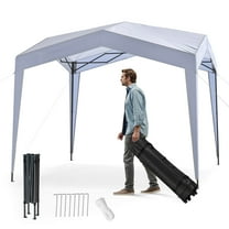 Costway 10 x 10 FT Outdoor Pop up Canopy Tent with Higher Top Roller Bag Adjustable Height