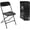 Black, variant on 12 Pack Black Foldable Plastic Stackable Chairs Portable Folding Chair 350lbs Weight Capacity Sturdy Seat for Party Wedding Banquet Patio Garden Kitchen Dining Indoor Outdoor
