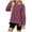 Wine, variant on Womans Tops Plus Size Long Sleeve Crew Neck Solid Color Loose Lightweight Tops & Blouses for Casual Active Outdoor Gifts for Women Sky BlueXL