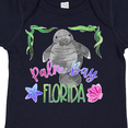 thumbnail image 4 of Inktastic Palm Bay Florida Cute Swimming Manatee Boys or Girls Baby Bodysuit, 4 of 5