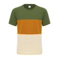 thumbnail image 4 of Men's Short Sleeve Baseball Shirts Crew Neck Raglan Casual Vintage Sport Tee Tops Army Green L, 4 of 7