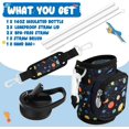 thumbnail image 2 of Softlife Insulated Kids Water Bottle With Hand Bag,Double Wall Vacuum Stainless Steel Girls School Leakproof Thermos Water Bottle,Portable Kids Cup For Travel Sports Camping,14Oz,Planet Pattern, 2 of 7