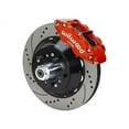 thumbnail image 3 of WILWOOD FRONT SL6R & REAR DPR 12 BIG BRAKE KIT COMBO WITH FREE PARKING BRAKE CABLE, BRAKE LINES & FLUID, DRILLED ROTORS, RED CALIPERS - For 1965-1967 MUSTANG LARGE REAR 2.36 OFFSET, 3 of 9