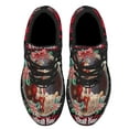 thumbnail image 2 of Santa Claus Kneeling With Baby Jesus Every Knee Shall Bow Shoes Sneakers Black Size 4, 2 of 7