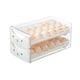 thumbnail image 2 of Caja De Almacenamiento De Huevos, Cajón Transparente De Doble Capa Para Huevos Para Refrigerador, 2 of 8