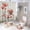 style-651, variant on 4 Piece Decor Shower Curtains Sets Love Heart Rose Bicycle Bathroom Sets with Curtain Rug Toilet Cover And U Shaped Mat Happy Valentine's Day Bathroom Accessories Set Decor with 12 Hooks Set